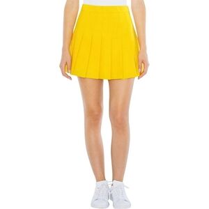 American Apparel Women's Gabardine Tennis Skirt, Gold